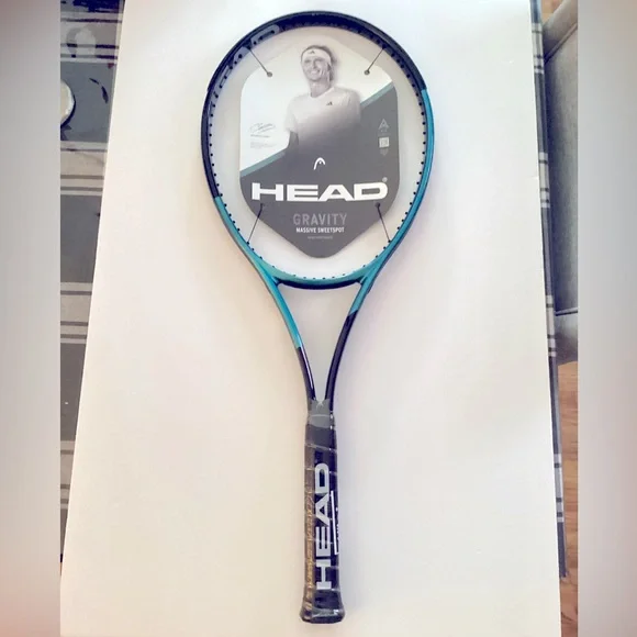 New w/ tag’s unstrung HEAD Gravity Tennis Racket in Black and Blue - Picture 1 of 8